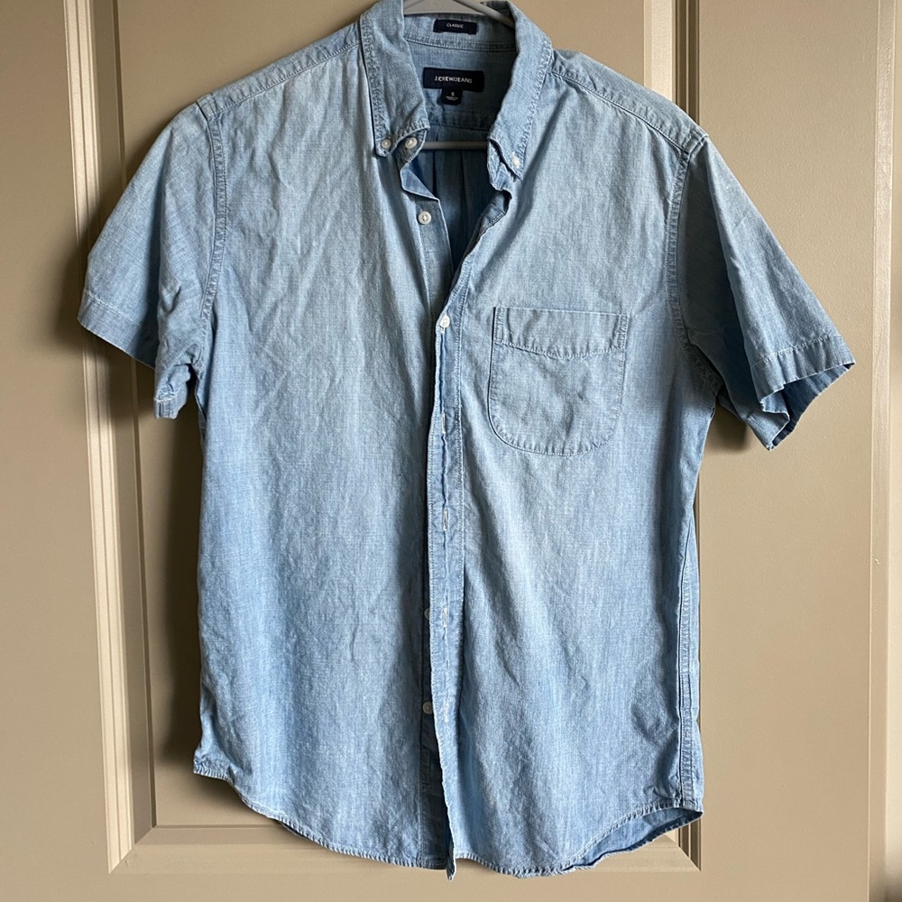J Crew Jeans Short Sleeve Button Down